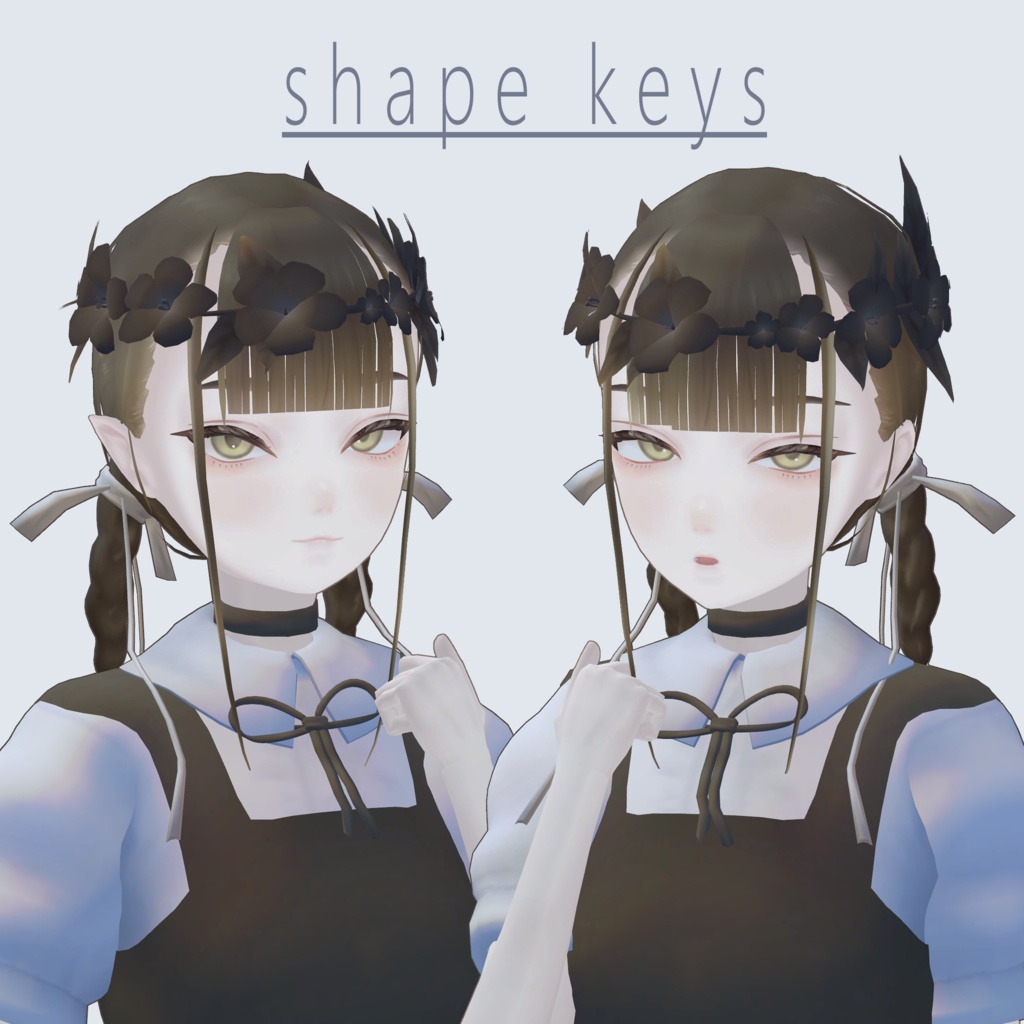 オリジナル3Dモデル 「女学生A」