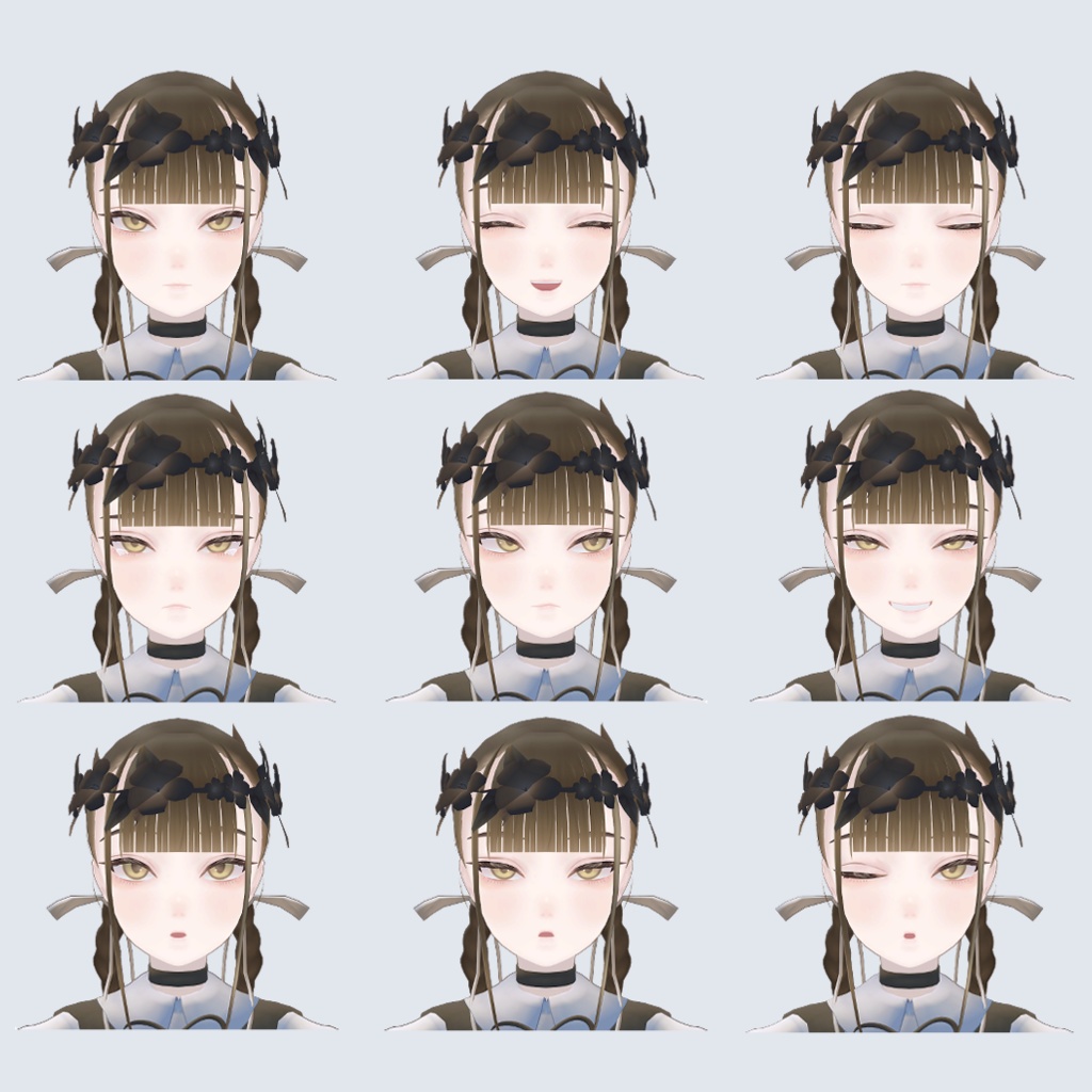 オリジナル3Dモデル 「女学生A」