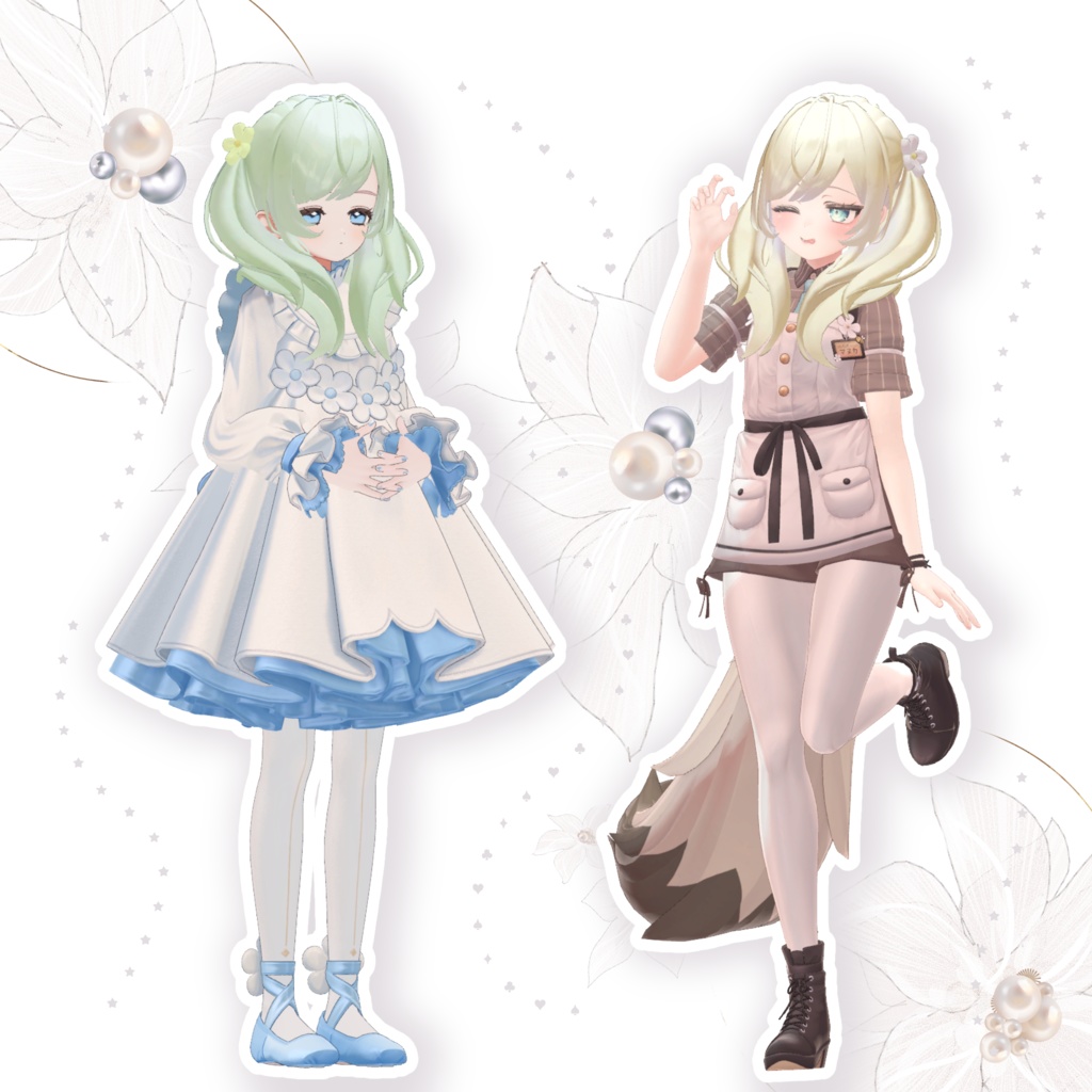 ふわふわツインテ【フィユエ、マヌカ対応】