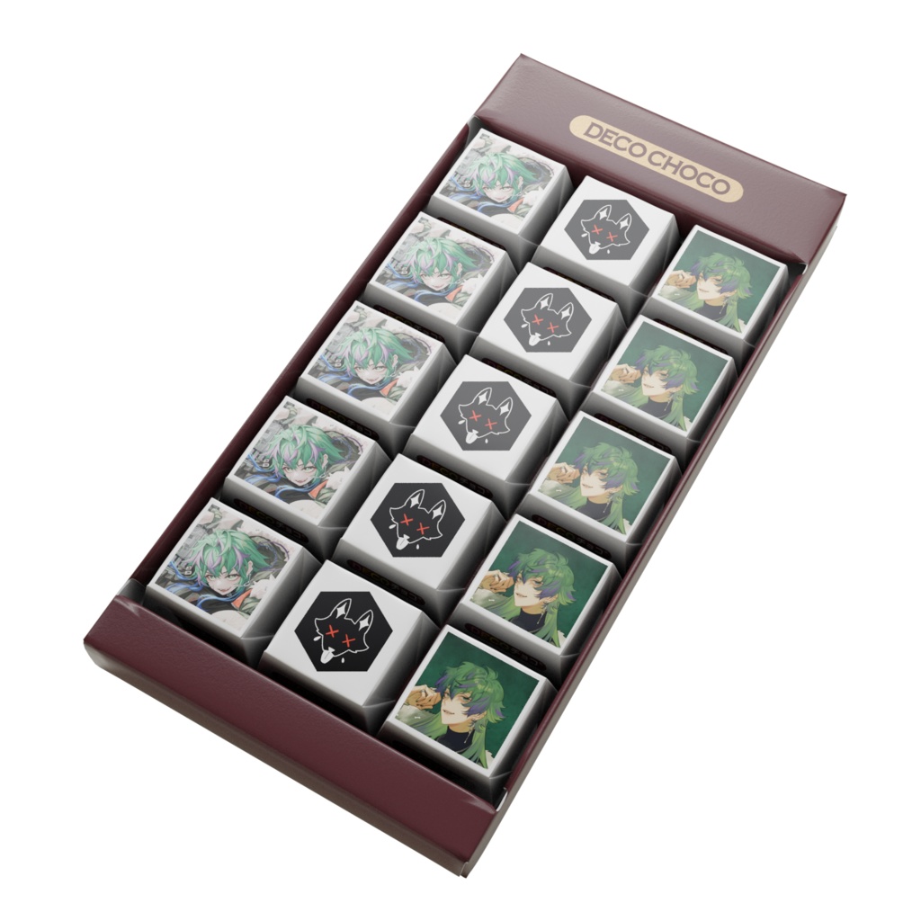 【2025 ホワイトデー】翠狼がう DECOチョコ 15個入り