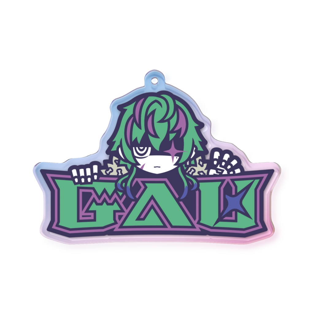 【2025 誕生日】翠狼がうオーロラアクリルキーホルダー