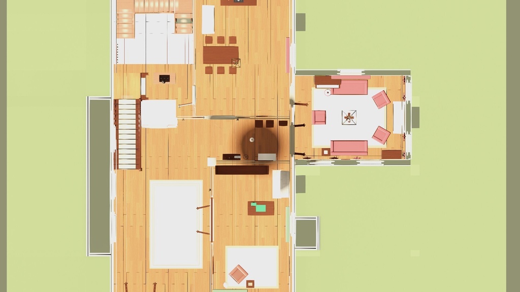ヴィクトリア朝の邸宅「吹き抜けホールのある屋敷」3D背景セット【Blender/Unity6 URP】