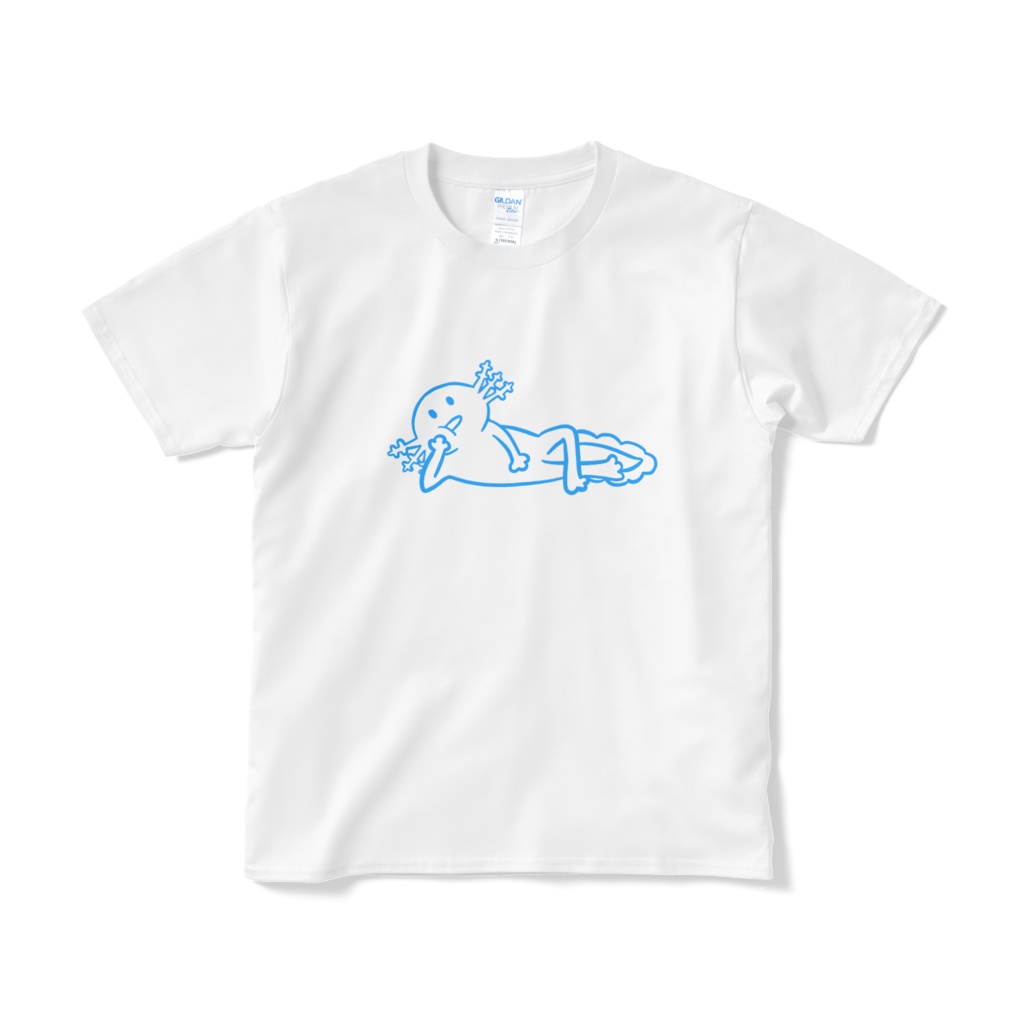 寝転ぶうーぱーるーぱーTシャツ