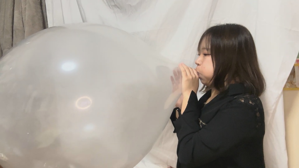 #12 ななさんの24インチ透明風船膨らまし割り3個