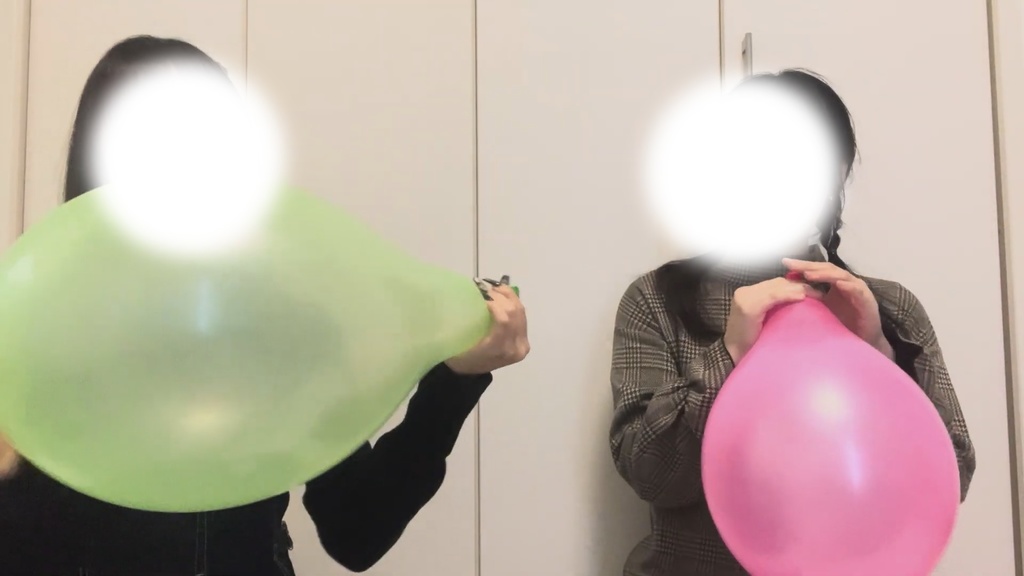 #25 キキさん・ららさんの風船膨らまし割り&爪割り
