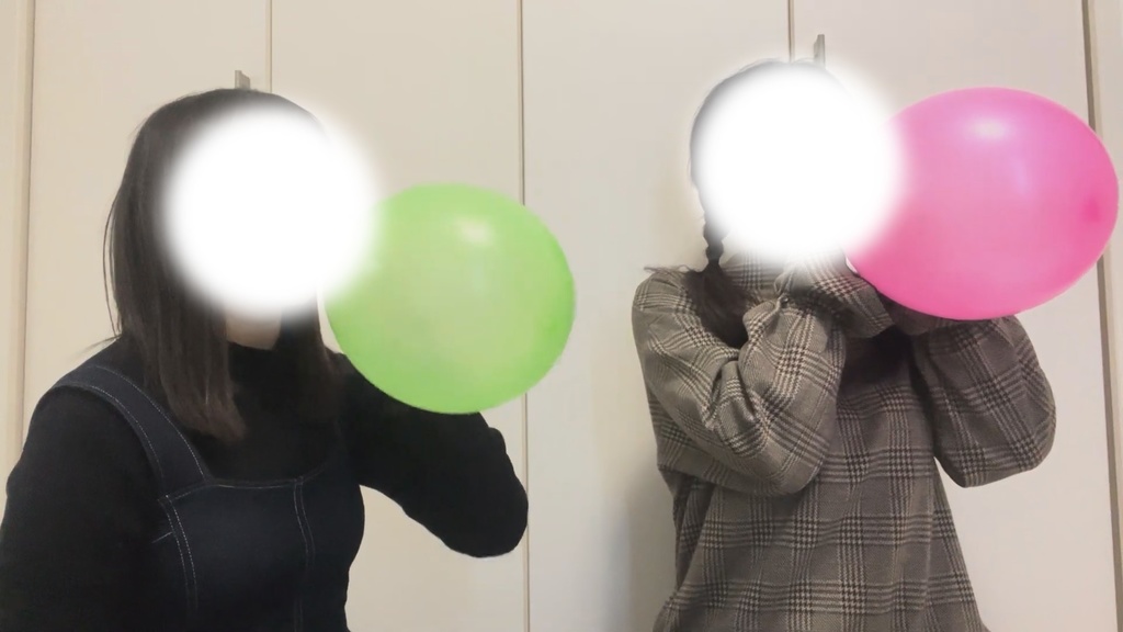 #25 キキさん・ららさんの風船膨らまし割り&爪割り