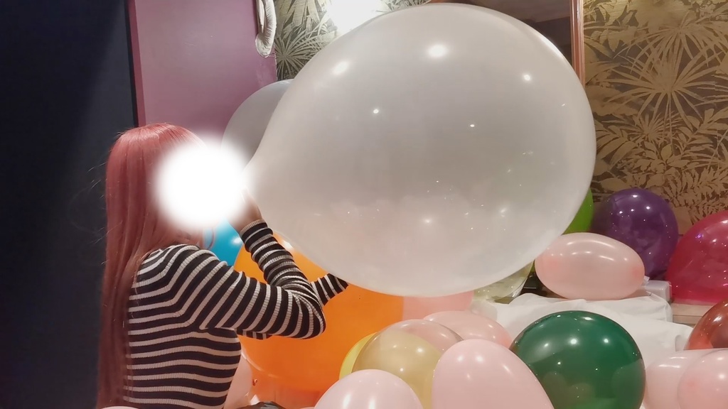 #44 のんたんさん(Cさん)の風船膨らまし割り【おまけ動画付】