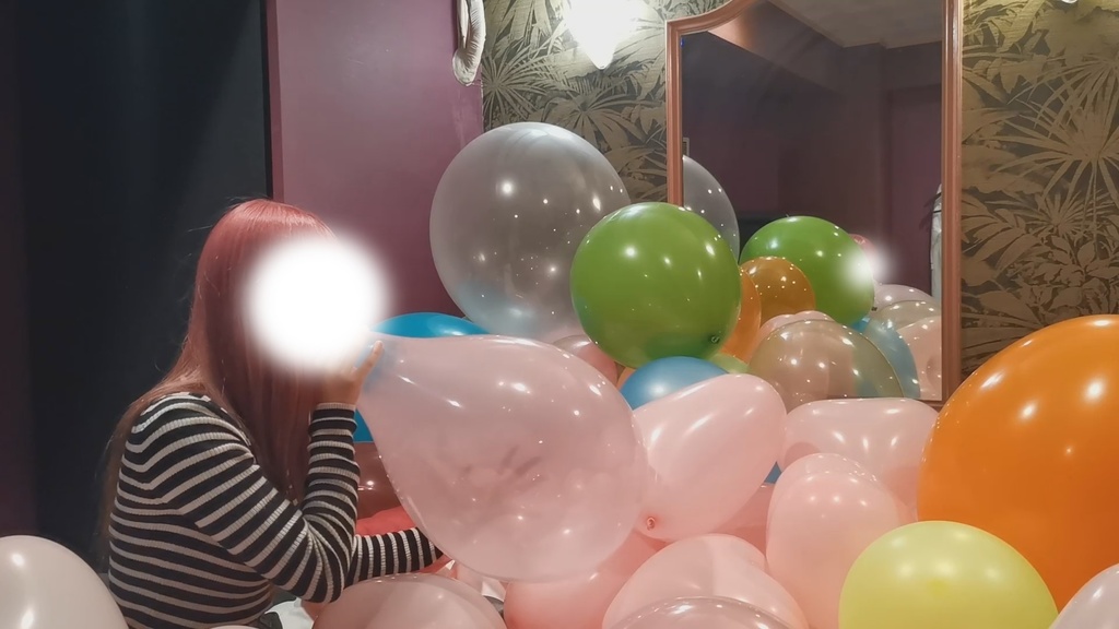 #44 のんたんさん(Cさん)の風船膨らまし割り【おまけ動画付】