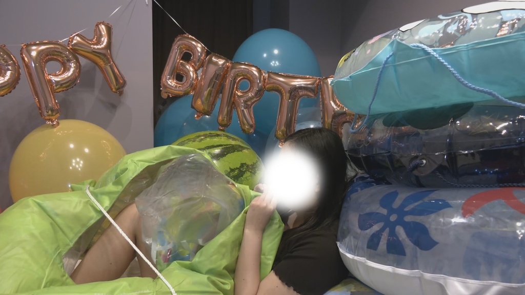 #53 まりなさんの浮き輪タワー