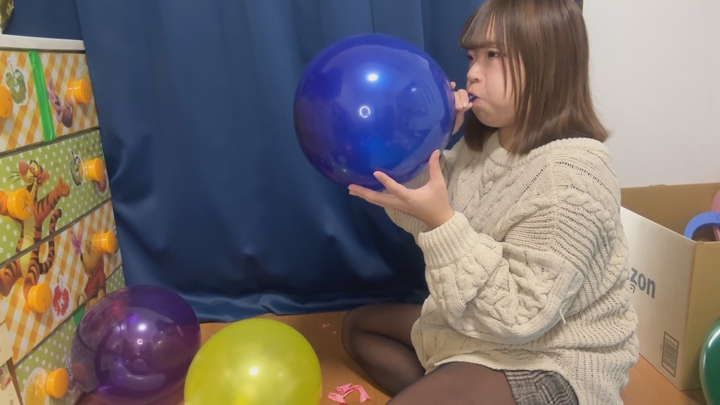 #76 ななさんの17インチ二重風船膨らまし割り