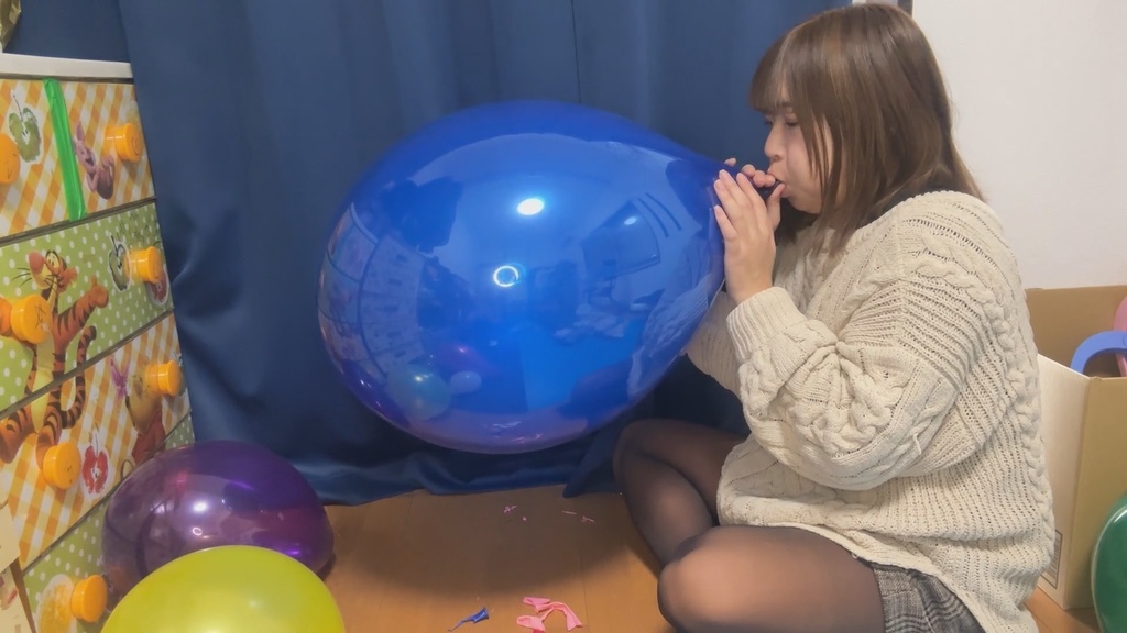 #76 ななさんの17インチ二重風船膨らまし割り