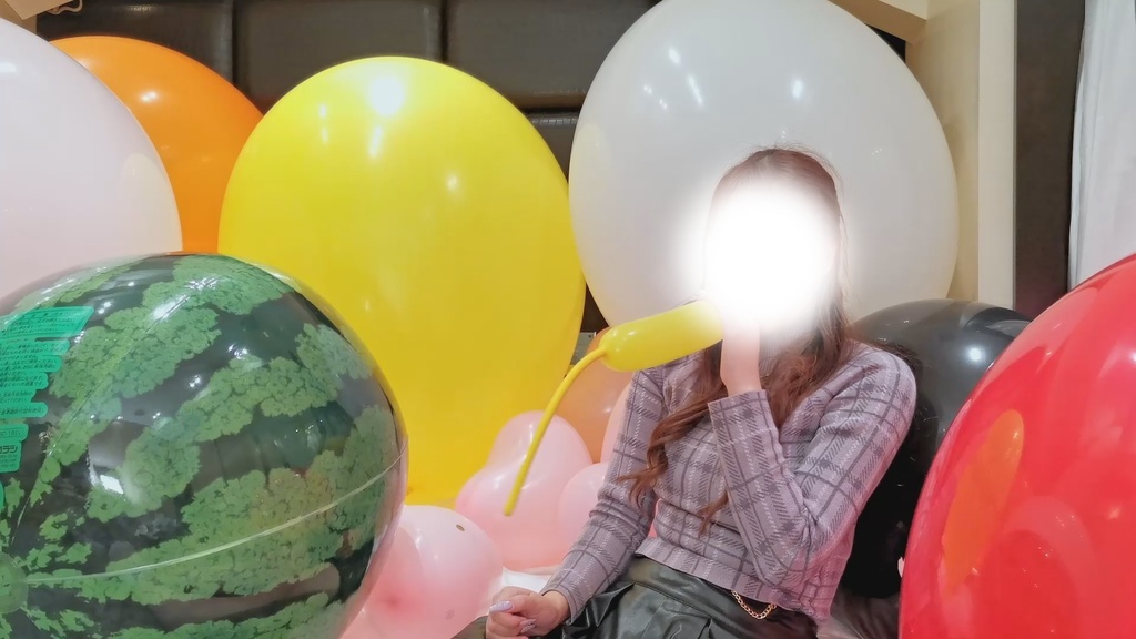 #68 るあさんの風船膨らまし