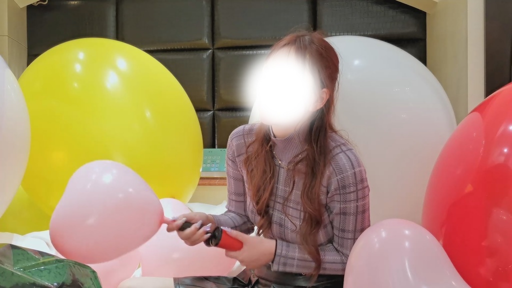 #68 るあさんの風船膨らまし