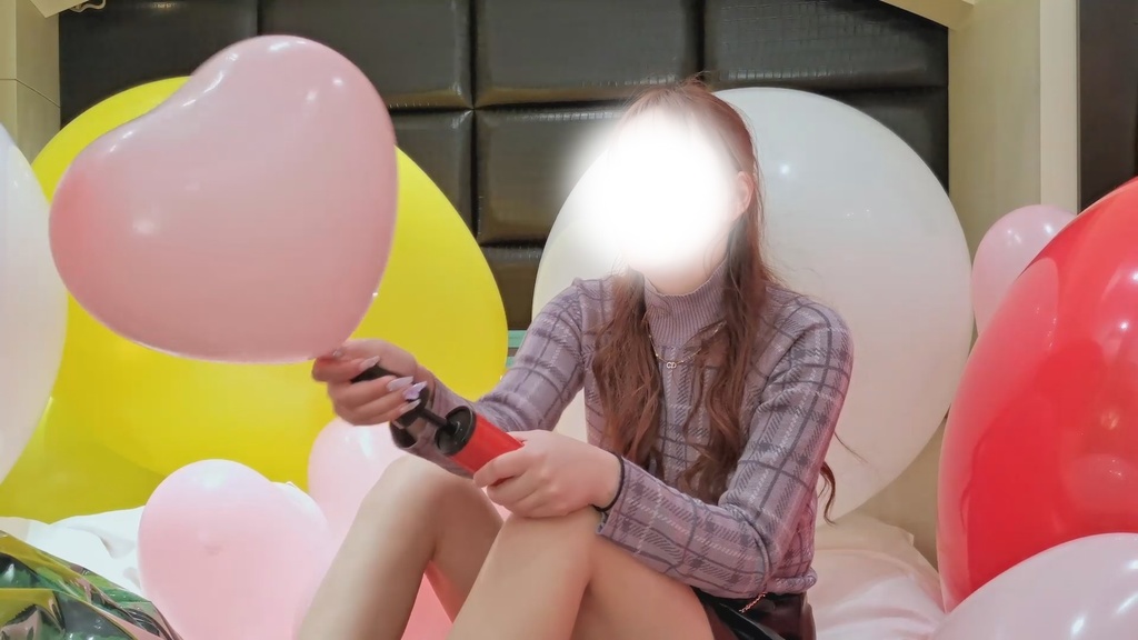 #68 るあさんの風船膨らまし