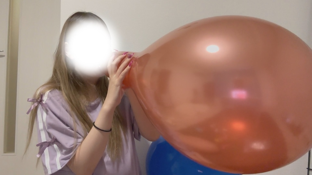 #60 るあさんの風船膨らまし&膨らまし割り