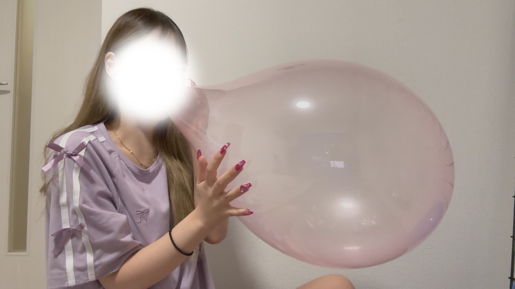 #60 るあさんの風船膨らまし&膨らまし割り