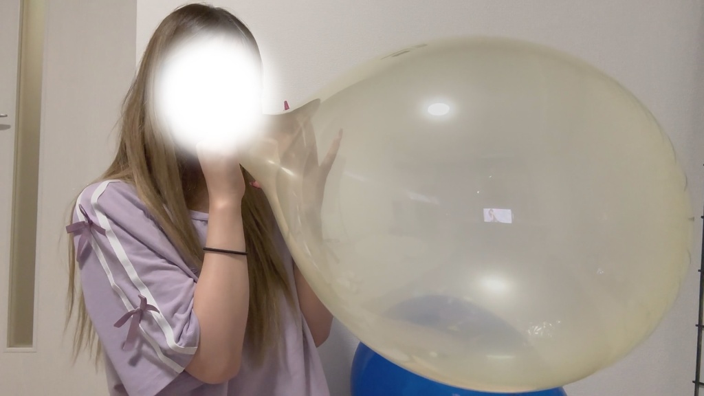 #60 るあさんの風船膨らまし&膨らまし割り