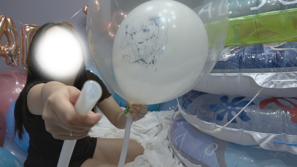 #74 まりなさんのイラスト風船膨らまし&Deflate