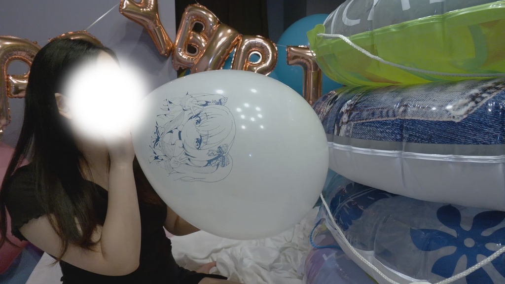 #74 まりなさんのイラスト風船膨らまし&Deflate