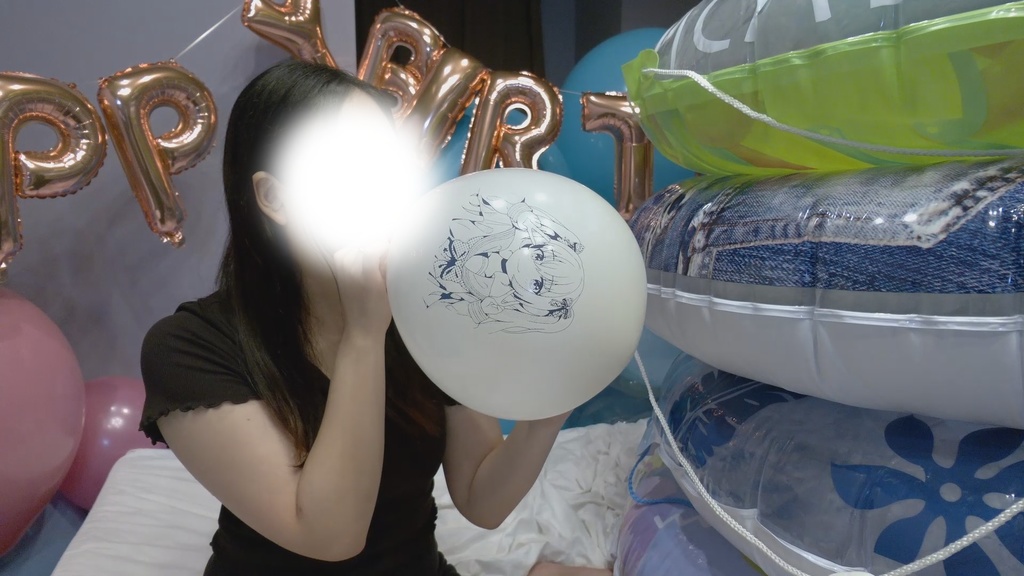 #74 まりなさんのイラスト風船膨らまし&Deflate