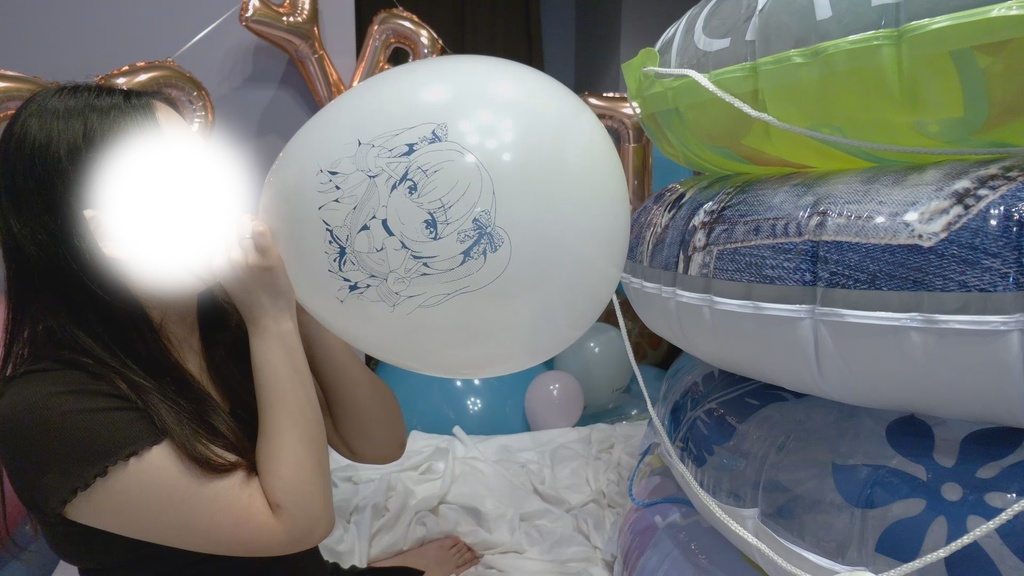 #74 まりなさんのイラスト風船膨らまし&Deflate