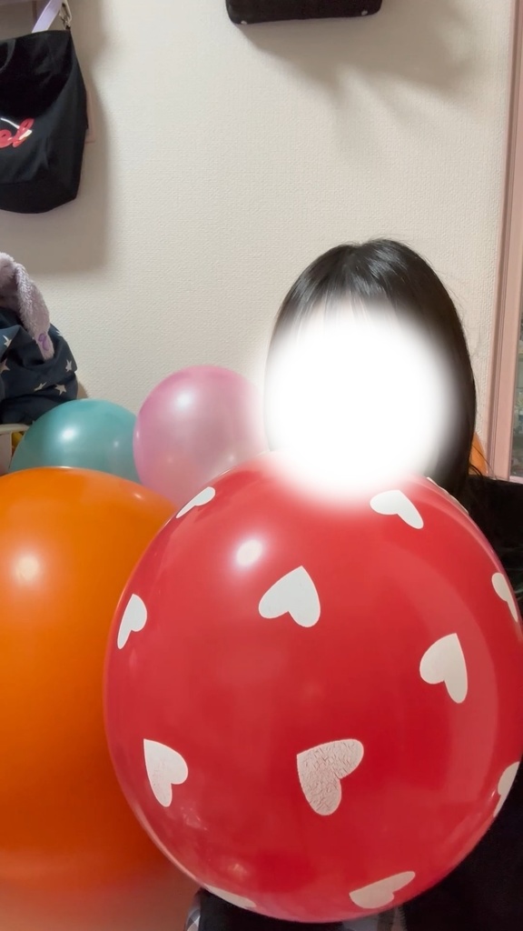 #98 しあみひなさんの風船膨らまし&二重風船膨らまし