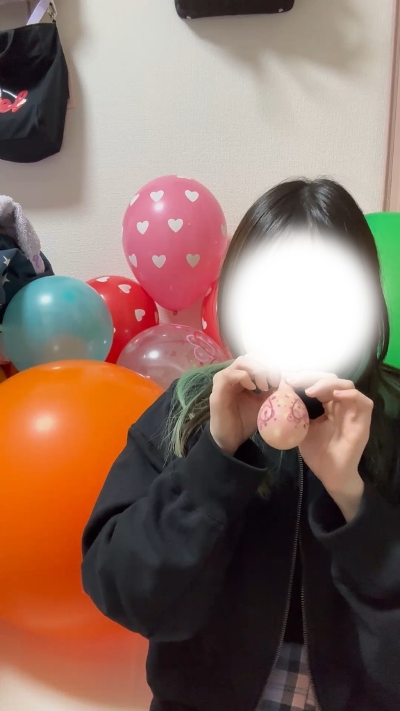 #98 しあみひなさんの風船膨らまし&二重風船膨らまし