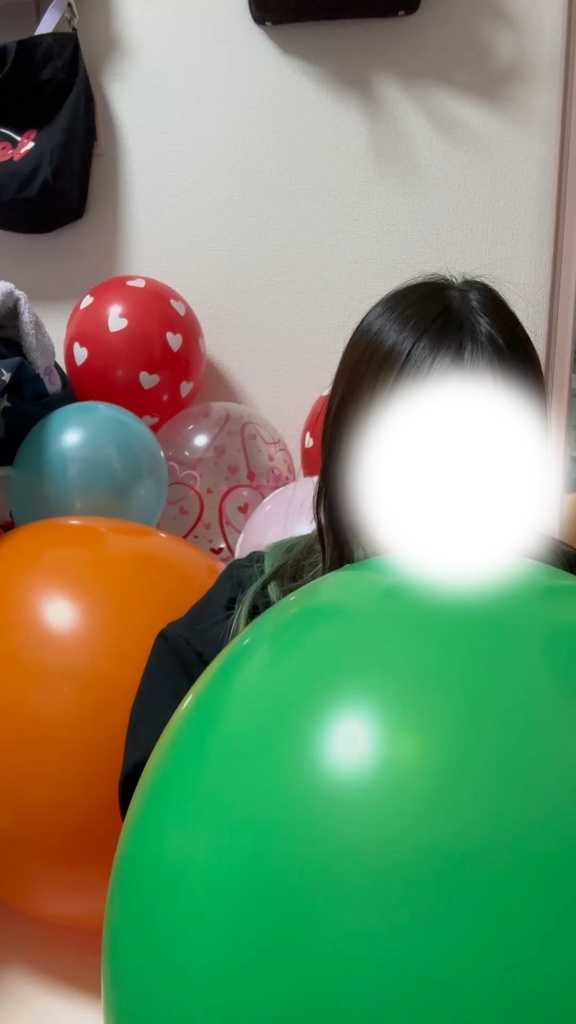 #98 しあみひなさんの風船膨らまし&二重風船膨らまし