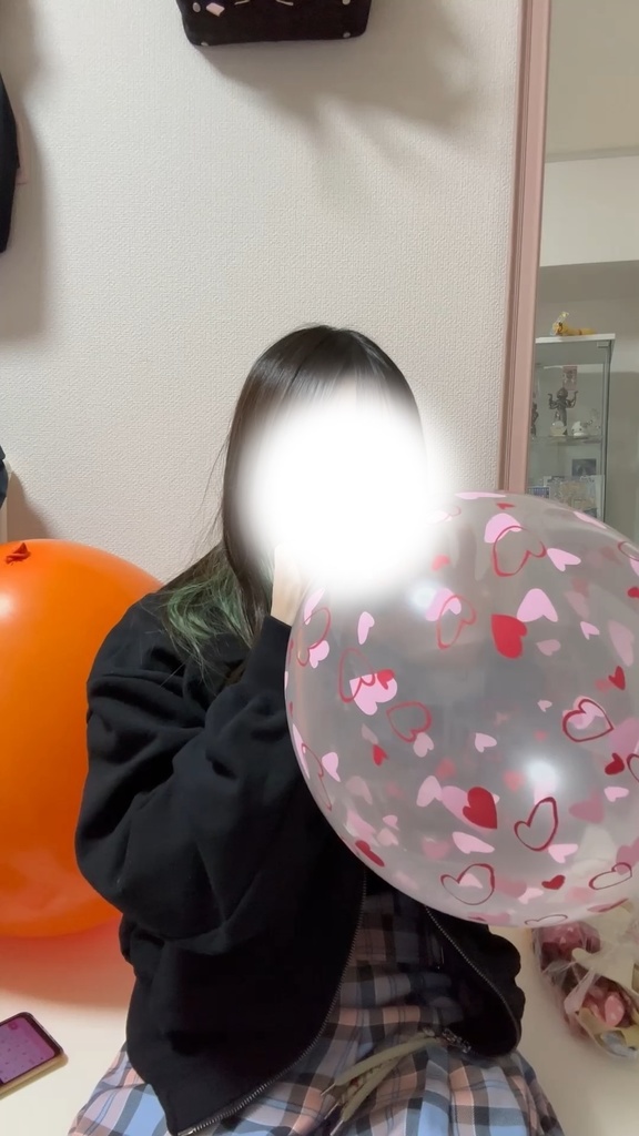 #98 しあみひなさんの風船膨らまし&二重風船膨らまし