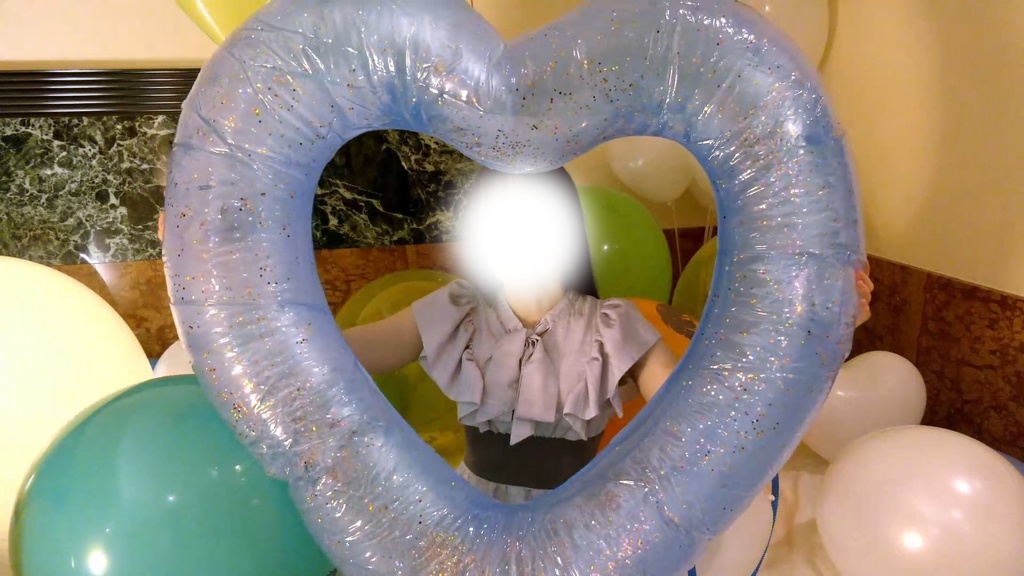 #96 【ひなまつり】ひなさんのハート浮き輪膨らまし