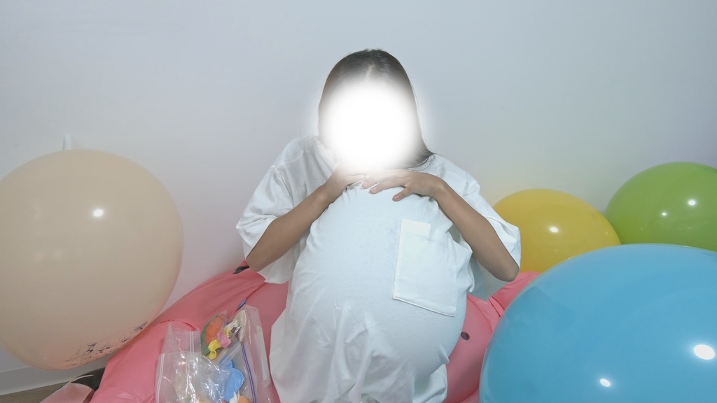 #56 のんたんさんの衣服内風船