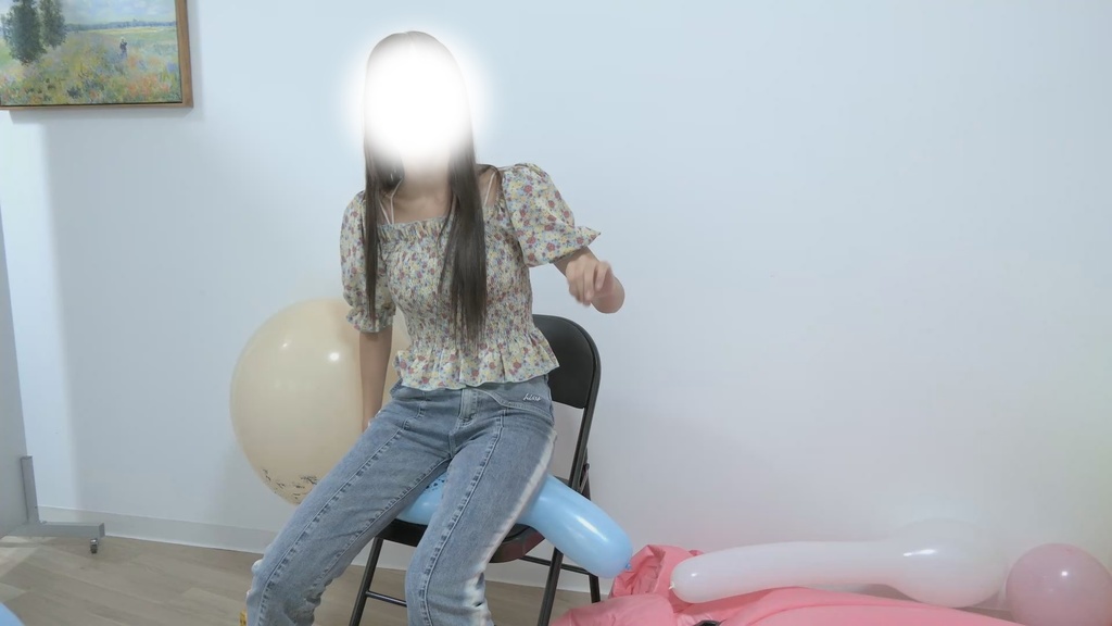 #78 のんたんさんが風船に座って割れるか検証!