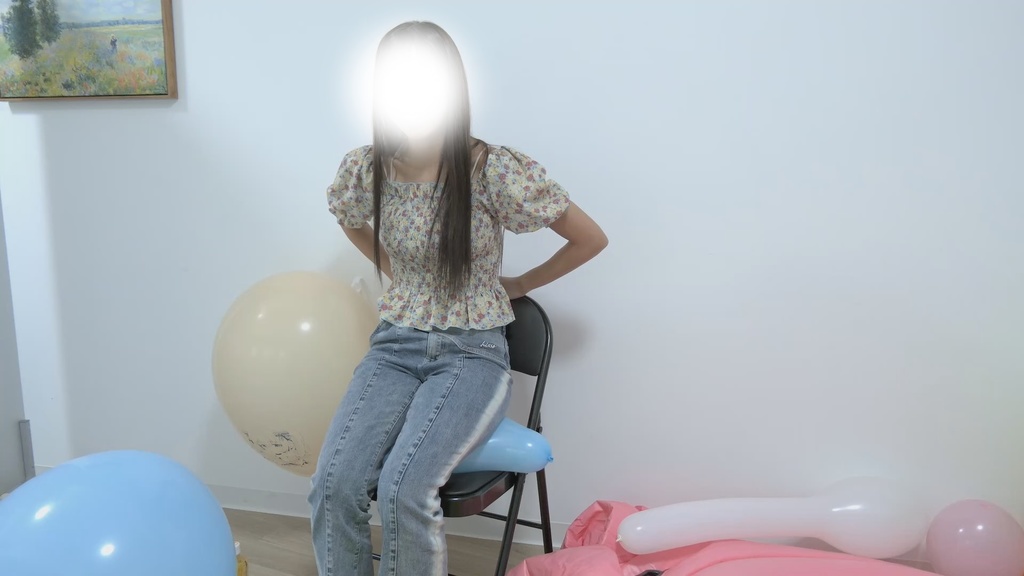 #78 のんたんさんが風船に座って割れるか検証!