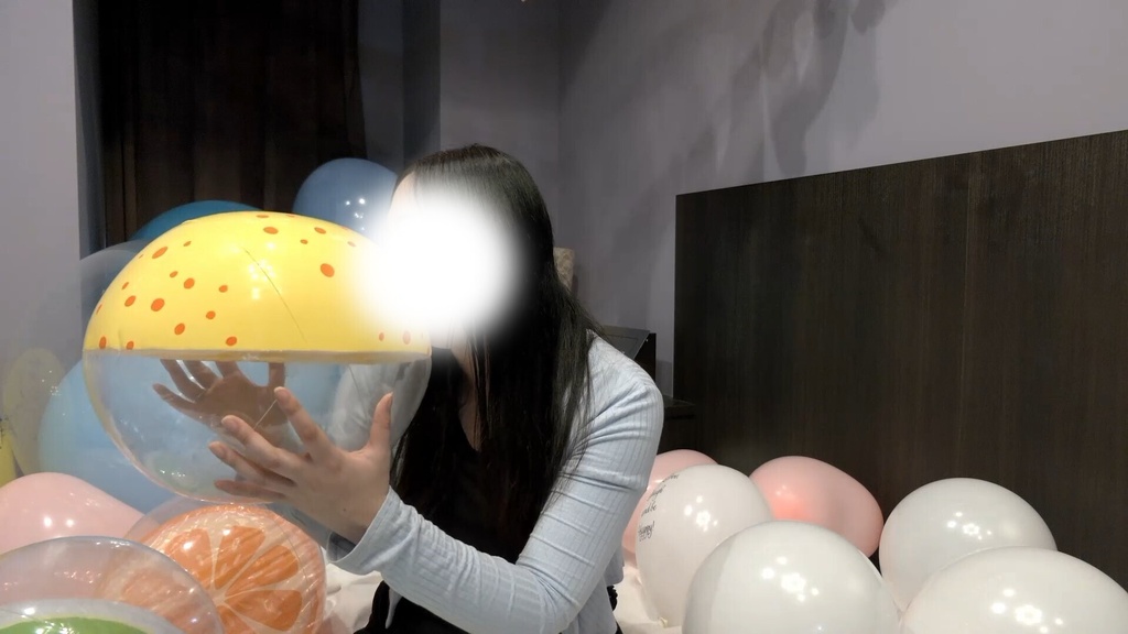 #117 まりなさんのビーチボール膨らまし5個