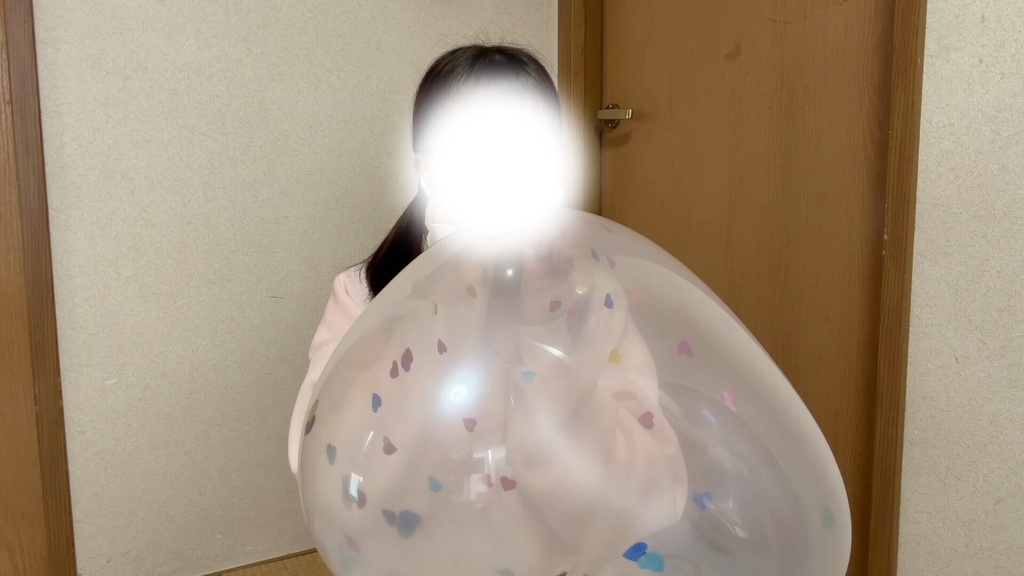 #122 Dさんのハートコンフェッティバルーン膨らまし割り3個