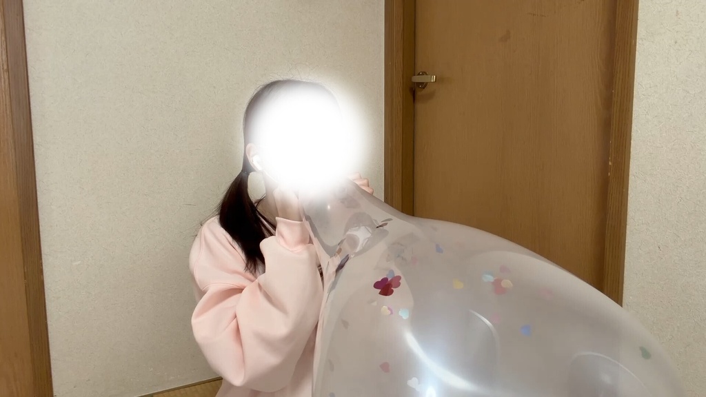 #122 Dさんのハートコンフェッティバルーン膨らまし割り3個