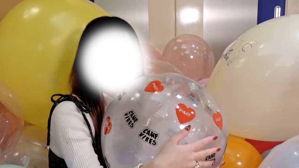 #123 しのさんのビーチボール膨らまし