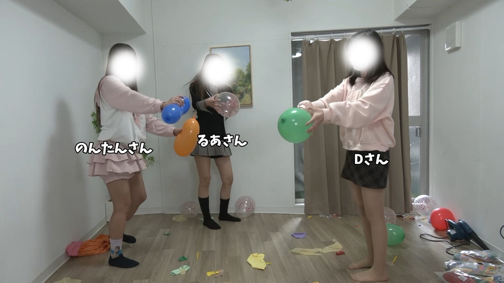 #124 るあさん・のんたんさん・Dさんの巨大風船masspop!