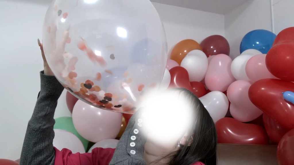 #131 曇らせチャレンジ♪ららさんのコンフェッティバルーン膨らまし