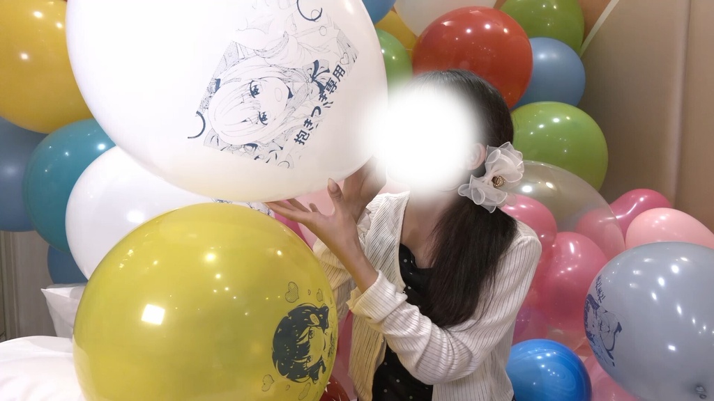 #134 まゆさんのイラスト風船膨らまし