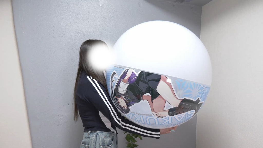 #140 ららさんの 全力!さくらのビーチボール膨らまし