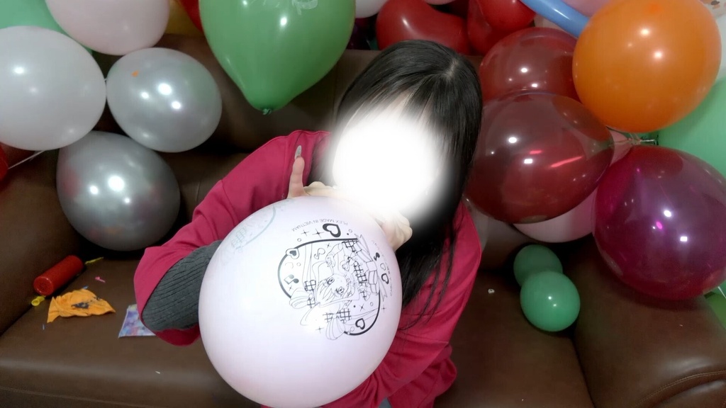 #151 【祝150回】超圧!ららさんの風船膨らまし【呼気圧測定動画あり】