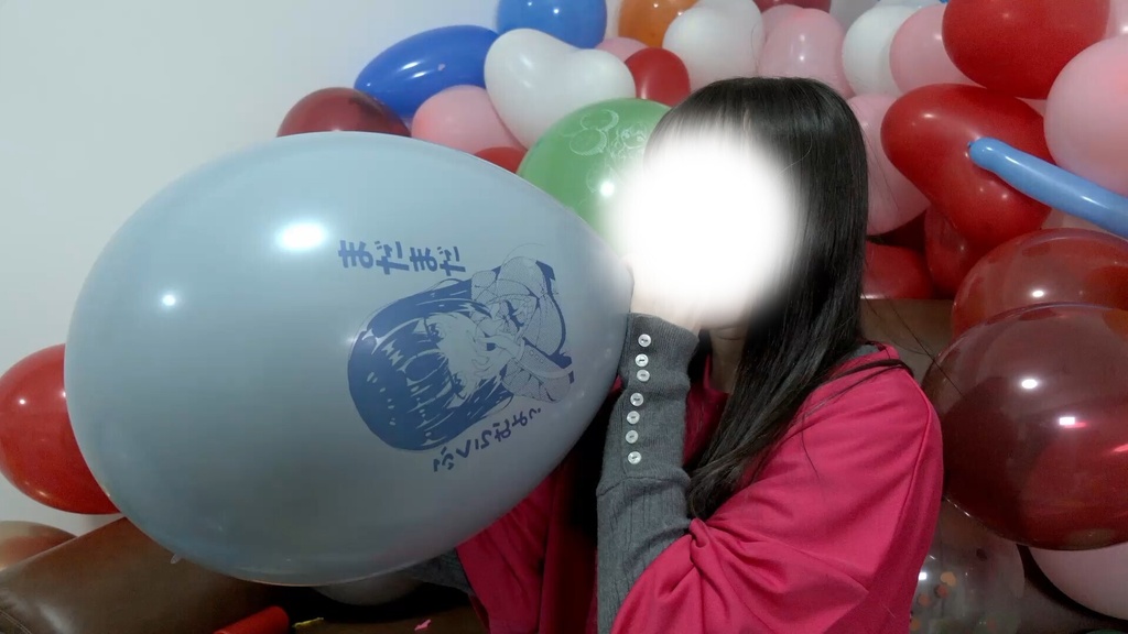#151 【祝150回】超圧!ららさんの風船膨らまし【呼気圧測定動画あり】
