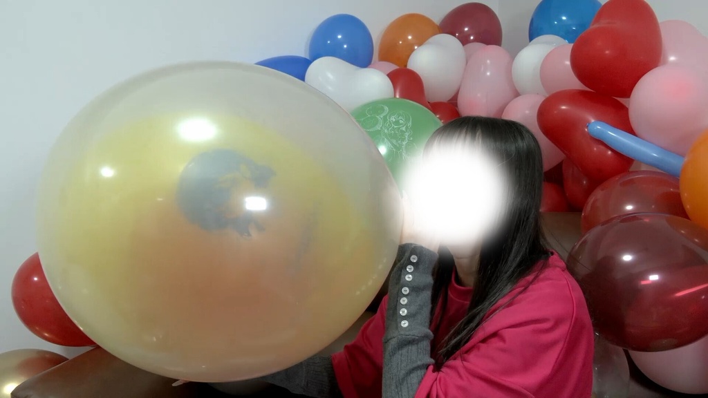 #151 【祝150回】超圧!ららさんの風船膨らまし【呼気圧測定動画あり】