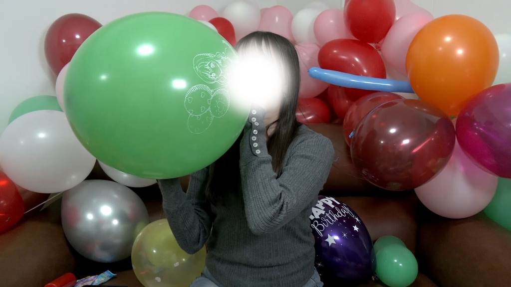 #151 【祝150回】超圧!ららさんの風船膨らまし【呼気圧測定動画あり】