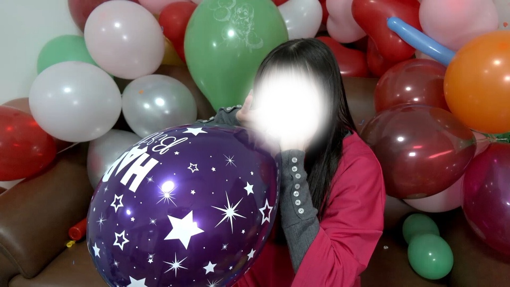 #151 【祝150回】超圧!ららさんの風船膨らまし【呼気圧測定動画あり】