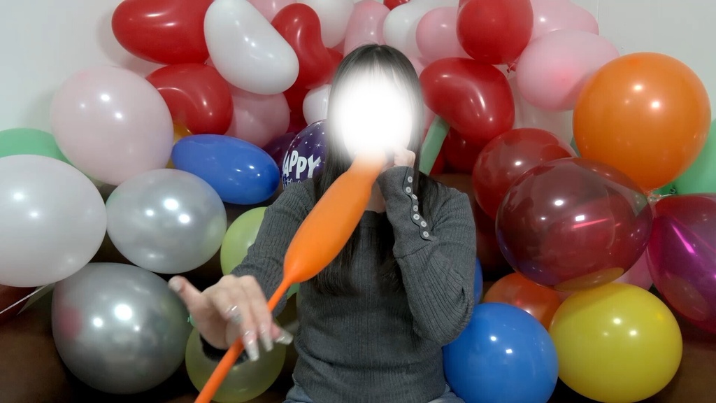 #151 【祝150回】超圧!ららさんの風船膨らまし【呼気圧測定動画あり】