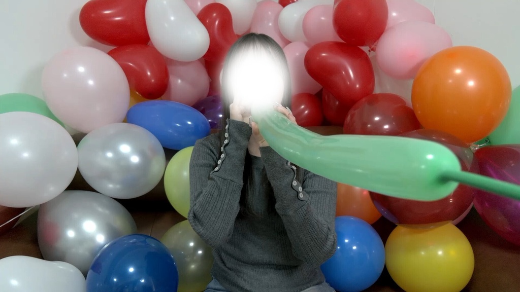 #151 【祝150回】超圧!ららさんの風船膨らまし【呼気圧測定動画あり】