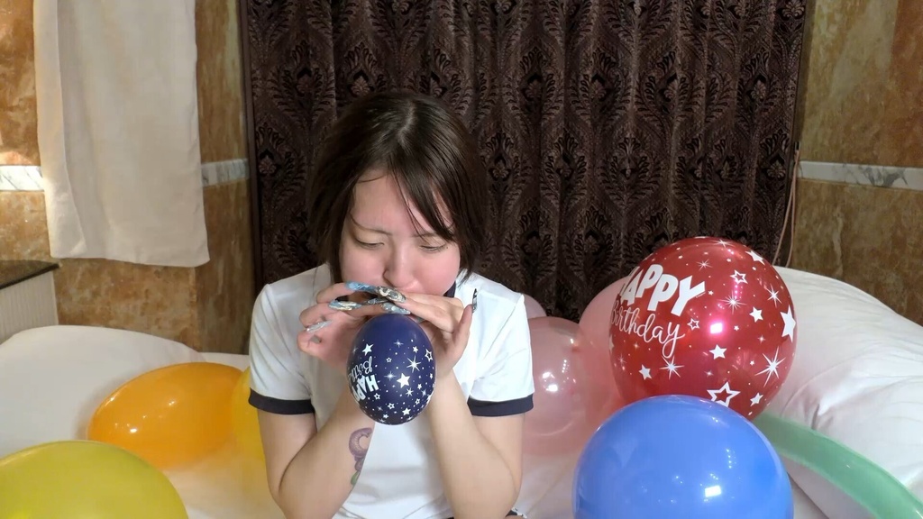 #154 ちなつさんの風船圧力チャレンジ【呼気圧測定動画あり】