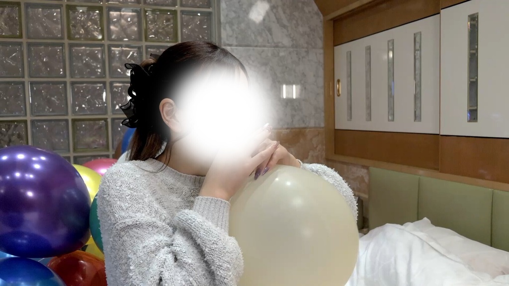 #160 るあさんの巨大風船膨らまし